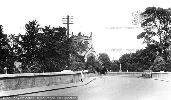 Photo of Rossett, The Bridge And Christ Church c.1945