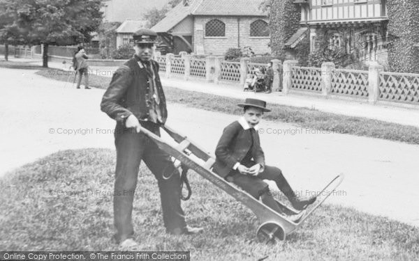 Photo of Rossington, A Delivery Boy c.1900