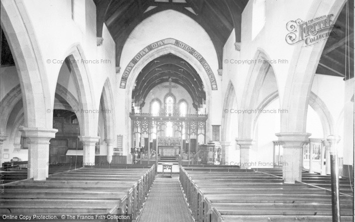 Photo of Rothbury, All Saints Church, Interior c.1960