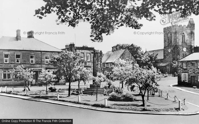 Photo of Rothbury, Armstrong Cross And All Saints Church c.1955