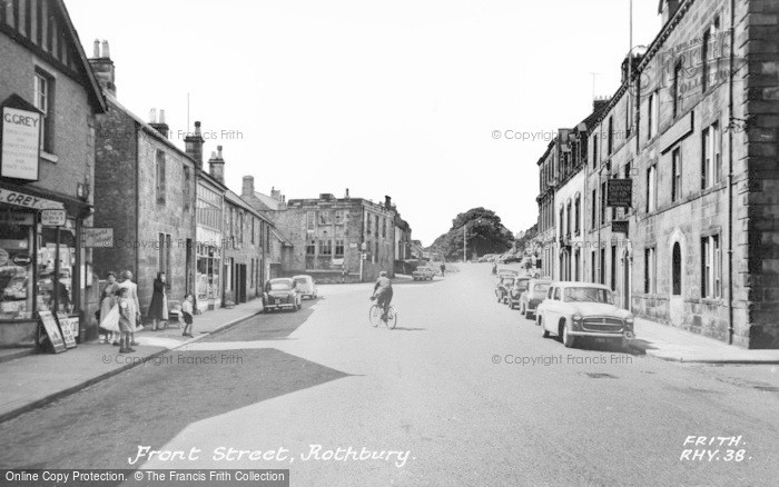 Photo of Rothbury, Front Street c.1960