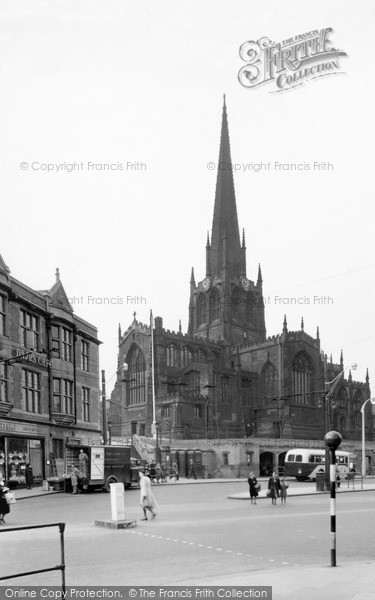 Photo of Rotherham, All Saints' Church c.1955