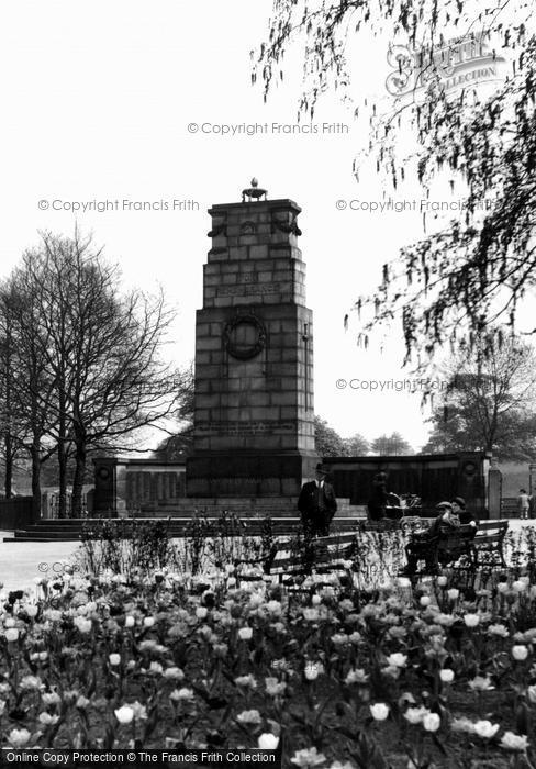 Photo of Rotherham, Clifton Park, War Memorial c.1955