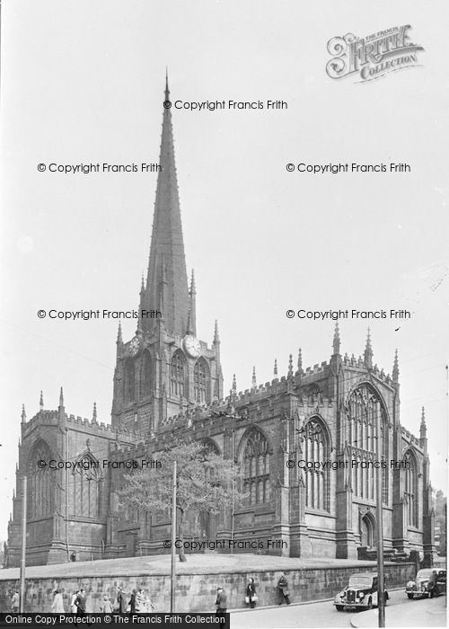 Photo of Rotherham, The Parish Church c.1955