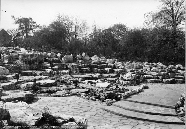 Photo of Rotherham, The Rock Gardens, Clifton Park c.1955