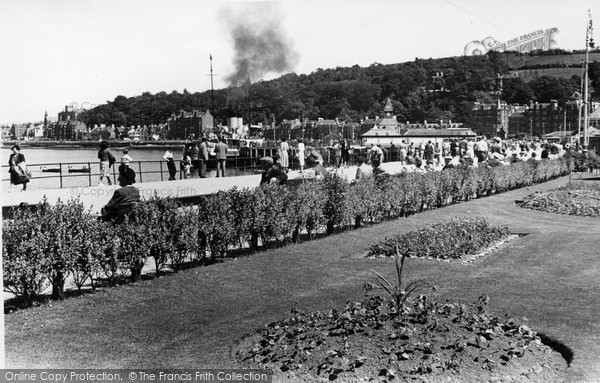 Photo of Rothesay, The Gardens And Pier c.1955