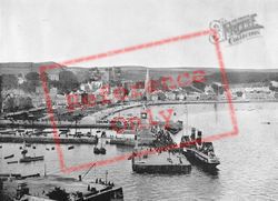 The Landing Stage And Esplanade c.1890, Rothesay