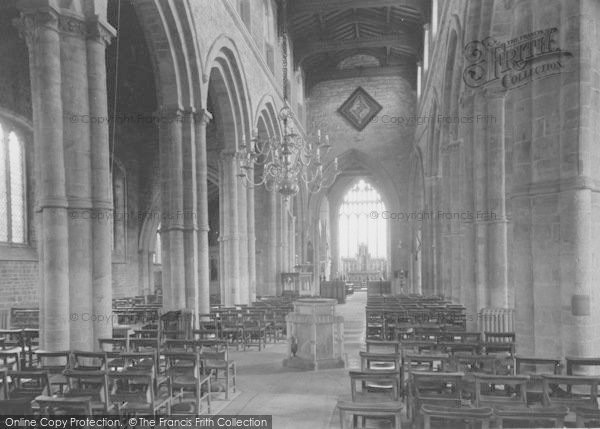Photo of Rothwell, Holy Trinity Church, Interior c.1955