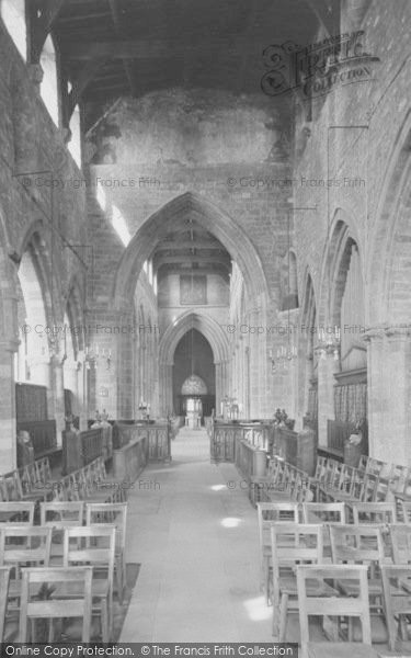 Photo of Rothwell, Holy Trinity Church, Interior c.1955