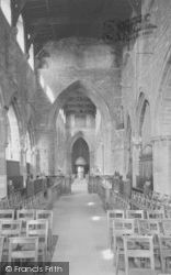 Holy Trinity Church, Interior c.1955, Rothwell