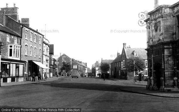 Photo of Rothwell, Market Place c.1955