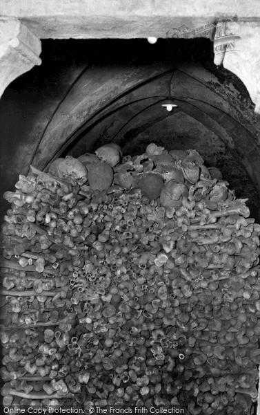 Photo of Rothwell, The Charnel House In The Church Crypt c.1955