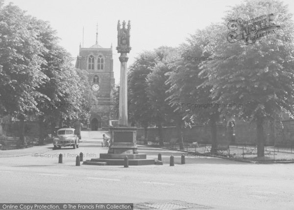Photo of Rothwell, The Memorial And Church Walk c.1960