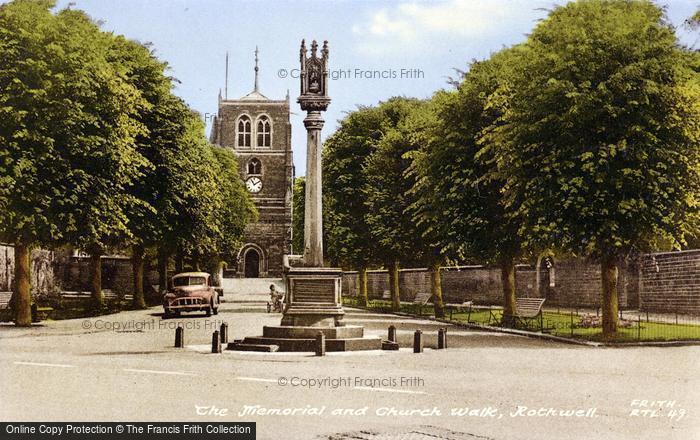 Photo of Rothwell, The Memorial And Church Walk c.1960