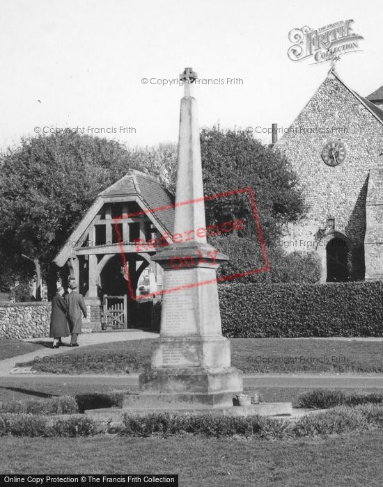 Photo of Rottingdean, The Memorial And Lychgate c.1955