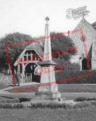 The Memorial And Lychgate c.1955, Rottingdean