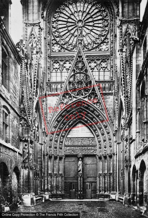 Photo of Rouen, Cathedral, North Transept Façade c.1930