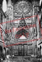 Cathedral, North Transept Façade c.1930, Rouen