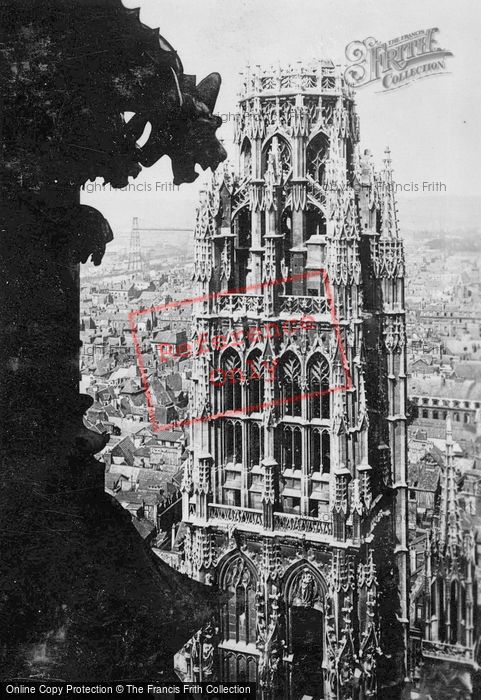 Photo of Rouen, Cathedral, Tour De Beurre c.1930