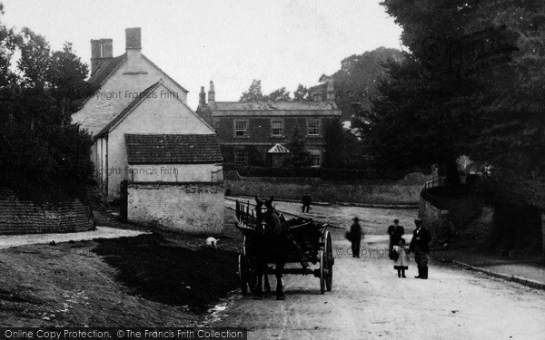 Photo of Rowde, Horse And Cart In The Village 1899