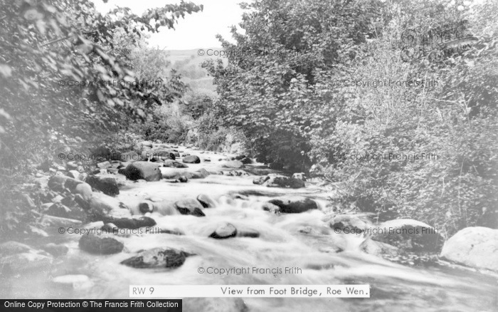 Photo of Rowen, View From Footbridge c.1955