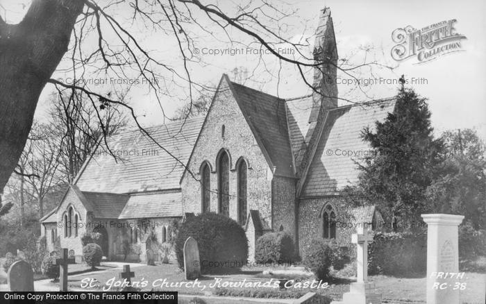 Photo of Rowlands Castle, St John's Church c.1955