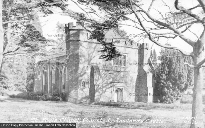 Photo of Rowlands Castle, St Paul's Chapel, Stansted c.1955