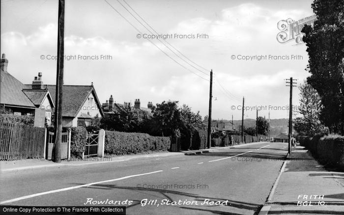 Photo of Rowlands Gill, Station Road c.1955