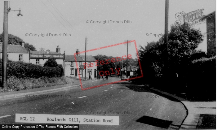 Photo of Rowlands Gill, Station Road c.1955