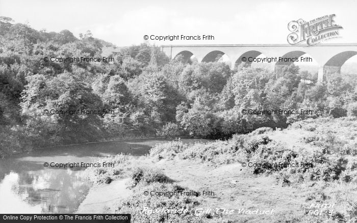Photo of Rowlands Gill, The Viaduct c.1955