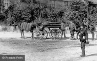 Carriage Outside The Peacock Inn 1886, Rowsley