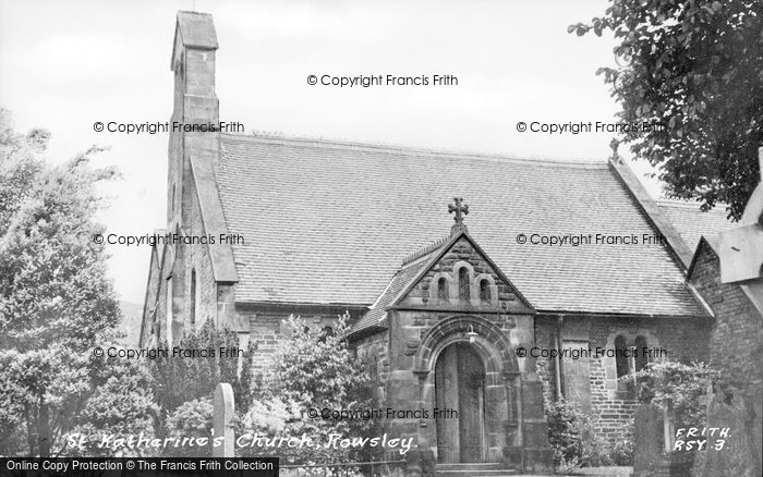 Photo of Rowsley, St Katherine's Church c.1955