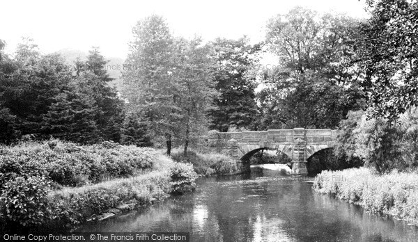 Photo of Rowsley, Wye Bridge c.1955