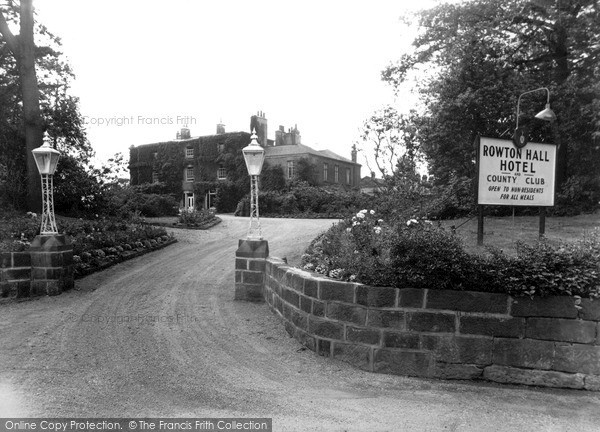 Photo of Rowton, Rowton Hall Hotel c.1955