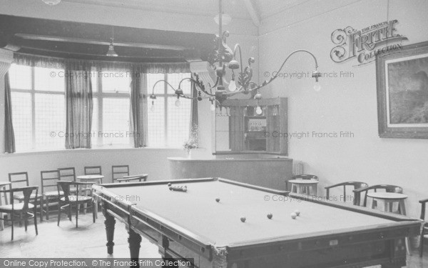 Photo of Rowton, The Billiard Room, Rowton Hall Hotel c.1955