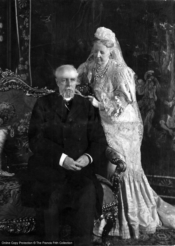 Royalty, King Oscar and Queen Sophie of Sweden 1907