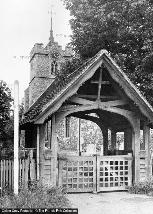 Photo of Roydon, Church And Lych Gate c.1955