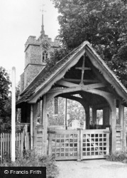 Church And Lych Gate c.1955, Roydon
