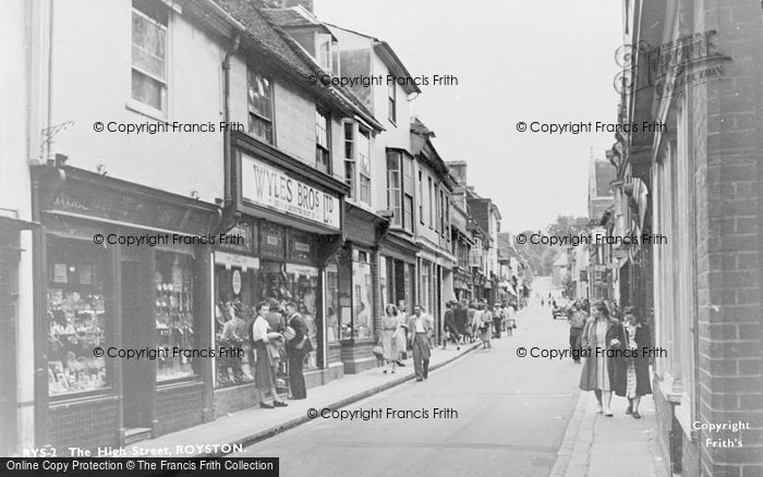 Photo of Royston, High Street c.1955