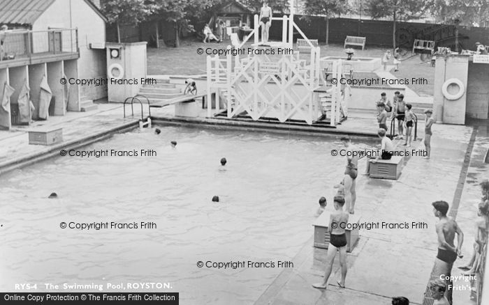 Photo of Royston, Swimming Pool c.1955