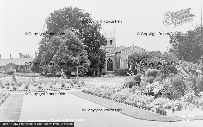 Photo of Royston, The Priory Memorial Gardens c.1955