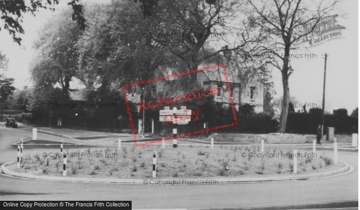 Photo of Royston, The Roundabout c.1955