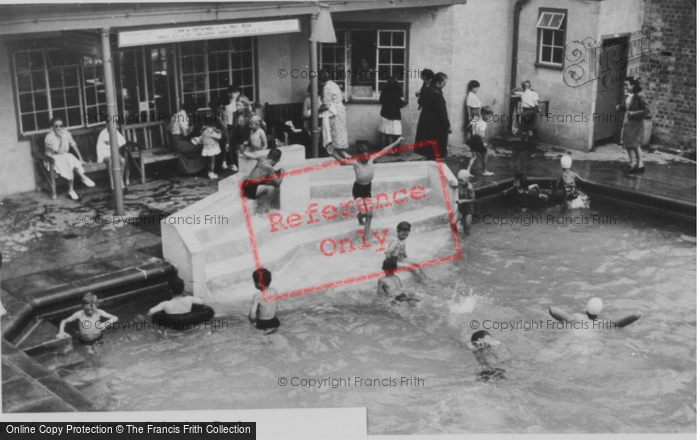 Photo of Royston, The Swimming Pool c.1955