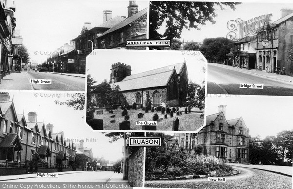 Photo of Ruabon, Composite c.1955