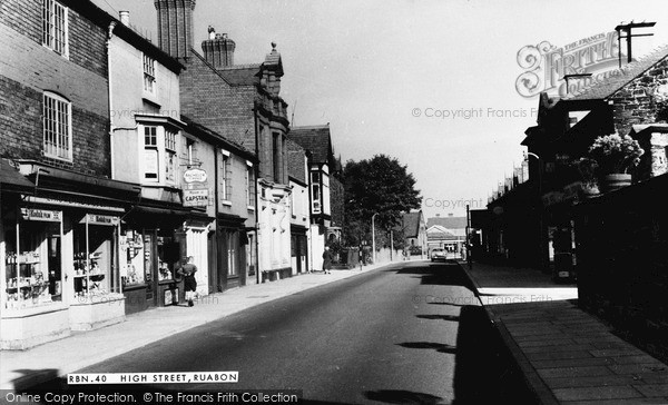 Photo of Ruabon, High Street c.1965