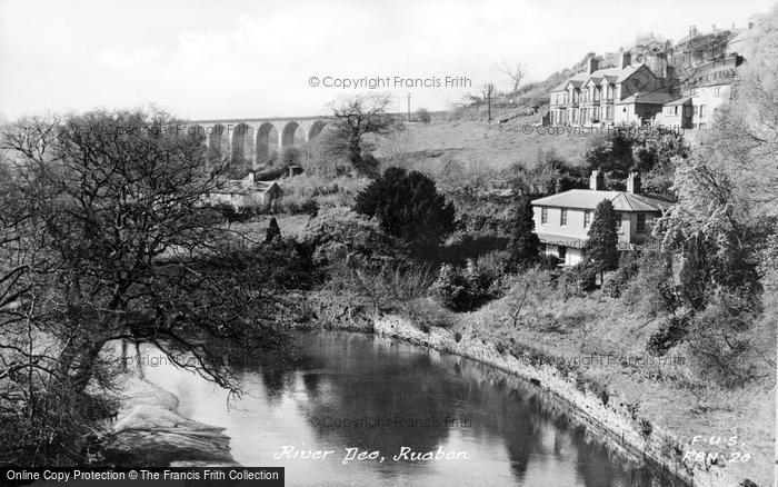 Photo of Ruabon, River Dee And Viaduct c.1955
