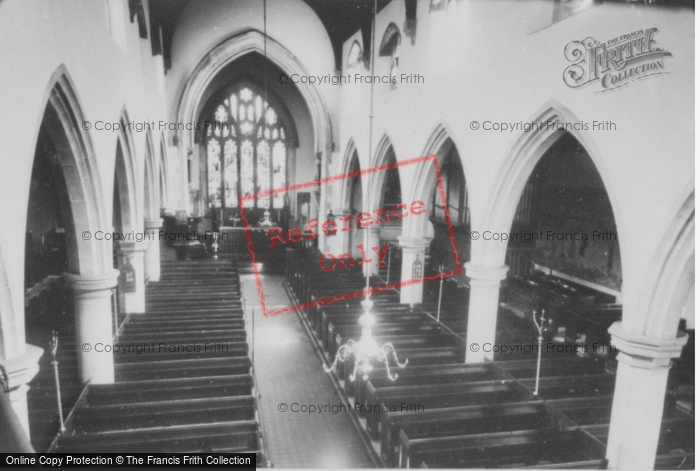 Photo of Ruabon, The Church Interior c.1960