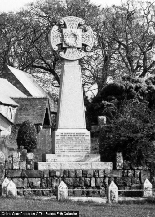 Photo of Ruan Minor, The Memorial c.1960