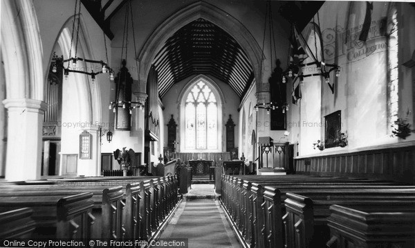 Photo of Rudgwick, Holy Trinity Church Interior c.1955