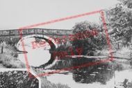 The Canal And Bridge c.1955, Rufford